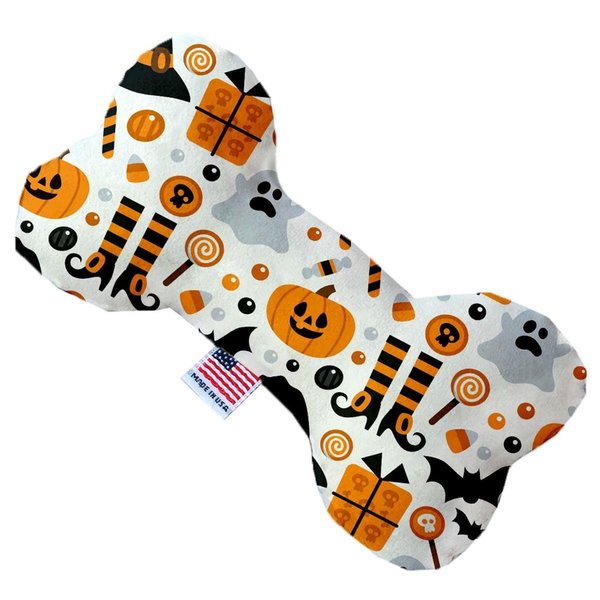 Mirage Pet Products Classic Halloween 10 in. Stuffing Free Bone Dog Toy 1357-SFTYBN10